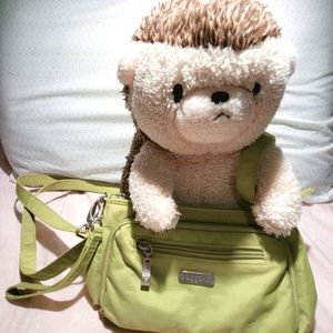 green mini crossbody bag